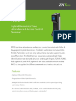 Hybrid Biometrics Time Attendance & Access Control Terminal: Features