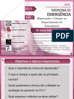 Aula 1. Hipotensão e Choque - Dr. Lucas Zambon - Apresentação PDF