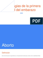 Hemorragias de La Primera Mitad Del Embarazo