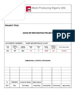 Dimensional Control Procedure (Pipe Fit Assurance)