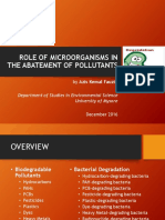 Role of Microorganisms in The Abatement of Pollutants