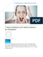 How Can Employers Help Employees Cope With Stress