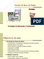 1 Aula Base de Dados