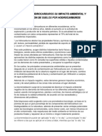 Derrame de Hidrocarburos Su Impacto Ambiental y Evaluacion de Suelos Por Hodrocarburos