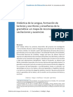 Didáctica de La Lengua, Formación de Lectores y Escritores Gramatica