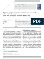 Design of An Organic Waste Power Plant Coupling Anaerobic Digestion and Solid Oxide Fuel Cell Technologies