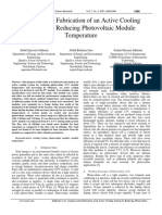 Analysis and Fabrication of An Active Cooling System For Reducing Photovoltaic Module Temperature