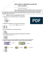 Guia de Matematica, Unidad 1.1 Cuarto Basico