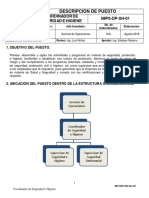 IMP-DP-SH-01 Coordinador de Seguridad e Higiene