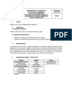 Guía 5 Química Del Agua Parámetros Químicos II