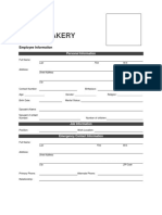 Employee Information Form Download 20170810