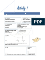 A. Arrange These Paragraphs Into Three Letters, Then Put Each Letter Into The Template Given Below!