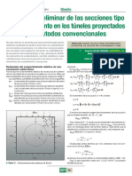 Diseño Preliminar de Sostenimiento en Tuneles, Proyectados Por Sostenimiento Natural - Kirsch