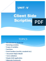 Unit - 5 - Client Side Scripting