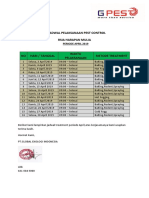 Jadwal Pelaksanaan Pest Control: Rsia Harapan Mulia