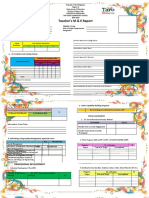 Teacher's M & E Report: Classroom Management