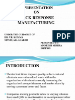 A Presentation ON: Quick Response Manufacturing