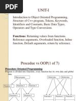 Introduction To OOPS and C++