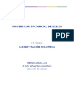 Klein, I. El Taller Del Escritor Universitario (Selección de Cátedra) PDF