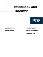 Gender School and Society