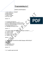 C Language MCQ's