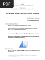 Psychological Assessments - Japneet Ahluwalia Rao PDF