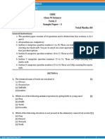 Cbse Class VI Science Term 2 Sample Paper - 2 Time: 2 Hrs Total Marks: 80