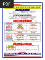 Schedule at Bank Po