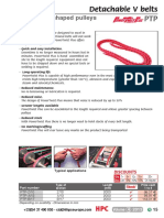 For V Shaped Pulleys: - Quick and Easy Installation