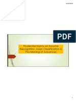 Prudential Norms On Income Recognition, Asset Classification & Provisioning of Advances