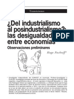 ¿Del Industrialismo Al Posindustrialismo? Las Desigualdades en Economías - Hugo Nochteff (2000)