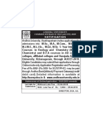 Aucet-2019 Notification PDF