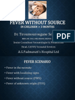 Fever Without Source: Dr. Tiroumourougane Serane. V