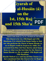 ZiyaratImamHussain 1st 15th Rajab 15th Shabaan PDF