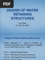 Water Retaining Structure