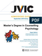 Counselling Admissions Guide 2019 Entry PDF