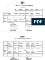 4th Sem Time Table 2018-19