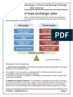 Advantages of Fixed Exchange Rates