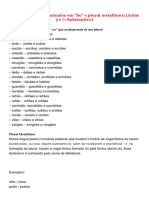 Substantivos Terminados em "Ão" e Plural Metafônico (Aulas 5 e 7 Substantivo)