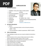 Curriculum Vitae Freddy 2019 Foto PDF