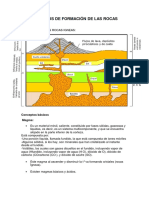 Procesos de Formación de Las Rocas Igneas