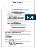 CIR 9 - Pré-Operatório