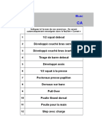 Carnet Entrainement Musculation