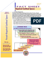 OSHA Fact Sheet On Confined Space Procedures