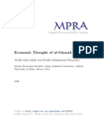 Economic Thought of Al-Ghazali: Munich Personal Repec Archive