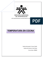 Temperatura en Cocina