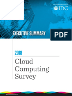 2018 Cloud Computing Executive Summary