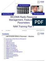 WCDMA Radio Resource Management, Features and Parameters NAK Training Part 1