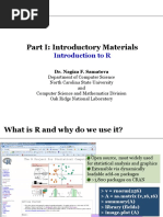 Part I: Introductory Materials: Introduction To R