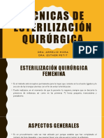 Técnicas de Esterilización Quirúrgica